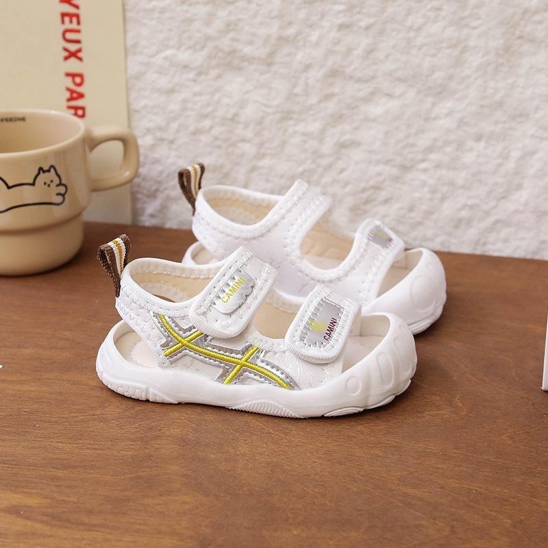 2026 Baby Nicht-Rutschfeste Atmungsaktive Sandalen: Geschlossene Gehhilfenschuhe mit Klettverschluss für Kinder