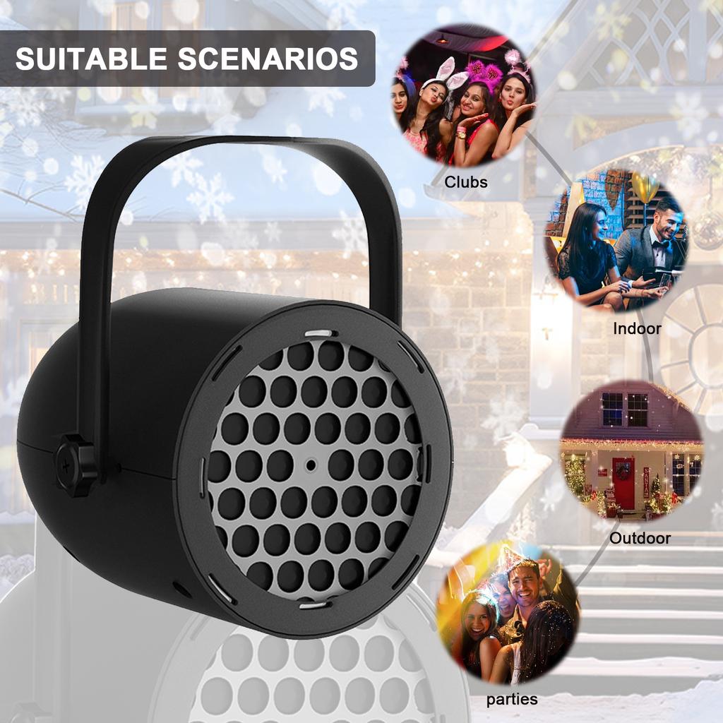 Christmas Projector Lights LED Snowfall Lights Christmas Snowflake Projection Lights for Xmas Holiday Party Decoration