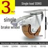 3 to 5 Inch High-Temperature Resistant Swivel Casters with Glass Fiber Bakelite for Oven Carts (Up to 300°)