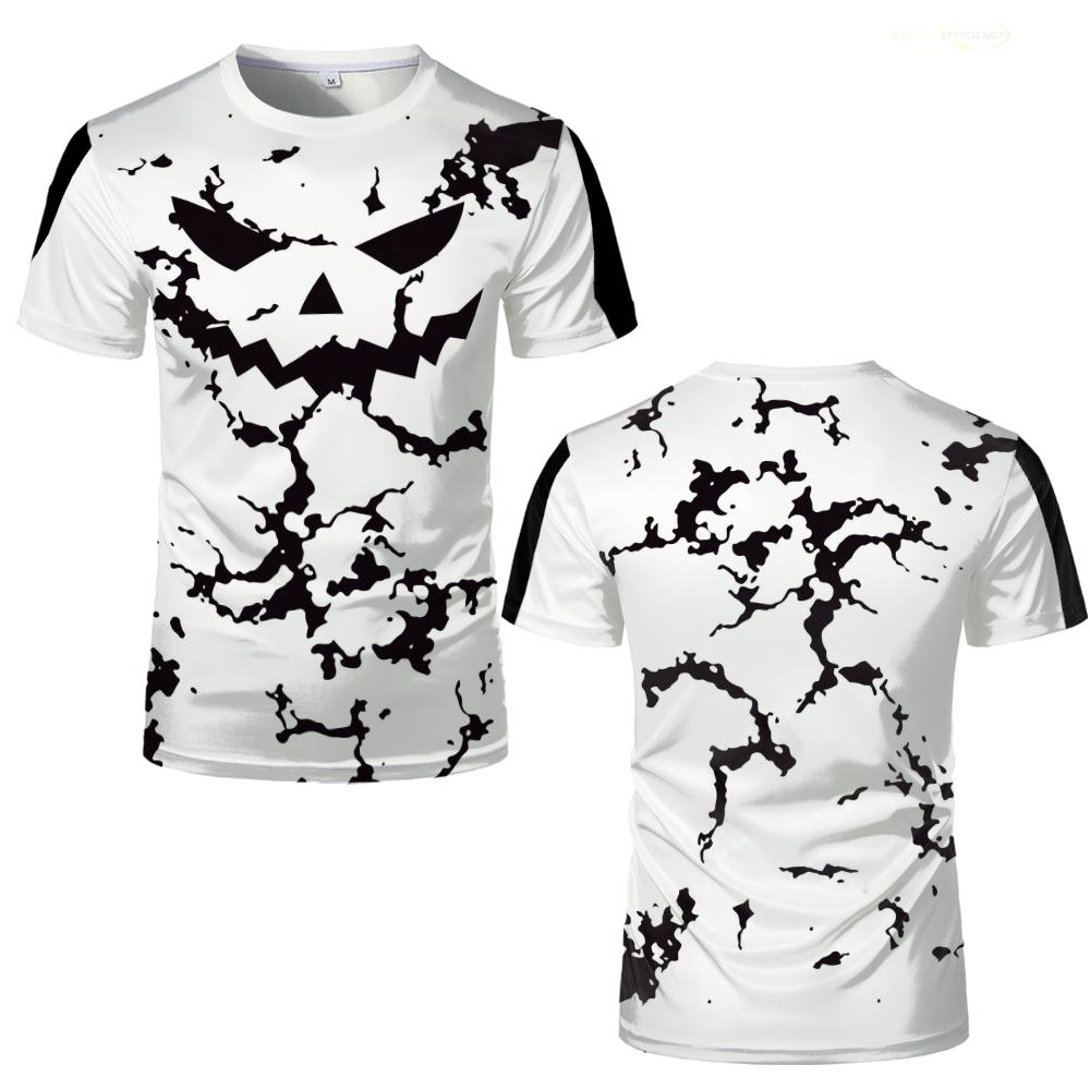 Halloween Horror Pumpkin Graphic T-shirt Festival Party Casual Cosplay Tops Breathable Quick Dry Fashion Streetwear Tshirt