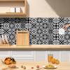 Jiroka Tile Wallpaper Mosaic Tile Set of Wall for and Black Wall DIY Wallpaper Decoration 24 Stickers, Stickers, Stickers, 24, Nordic-Style Stickers,