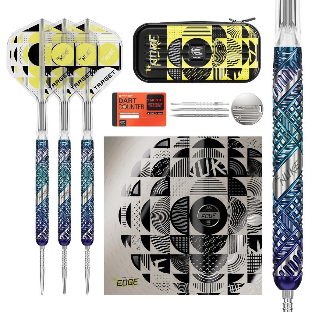 TARGET Luke Littler Edge Swiss Point Steel 23g Darts Luke Littler Model Darts Barrel Set (190641) -