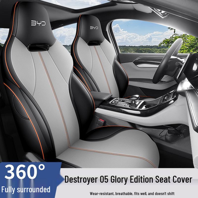 BYD Destroyer 05 Five-Seater Full Leather Car Seat Cushion - Universal All-Season Fit