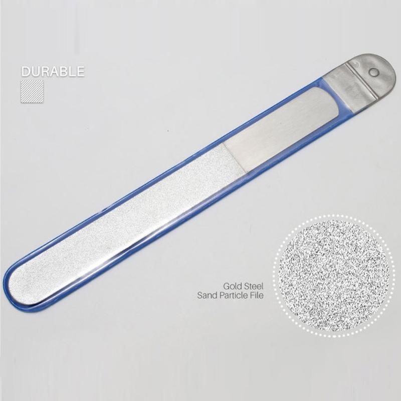 Stainless Steel Smooth Buffer Epoxy Resin Polisher Resin Polishing Strip Tools Metal Nail Art Double Sided File Manicure