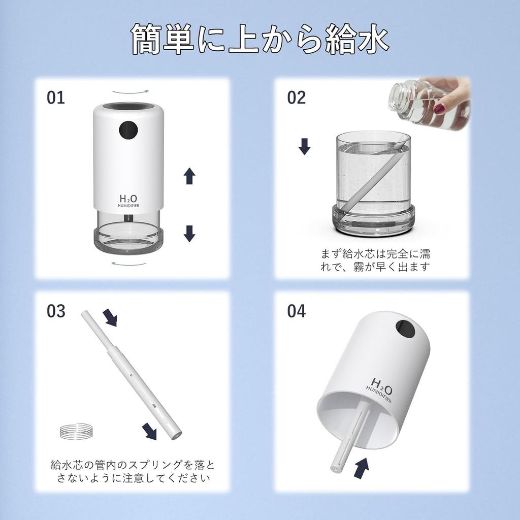 Compact Desktop Humidifier for Winter Digital Battery Level This Desktop Humidifier Is and Features a 2000mAh Perfect for Combating Dry Hay and Car