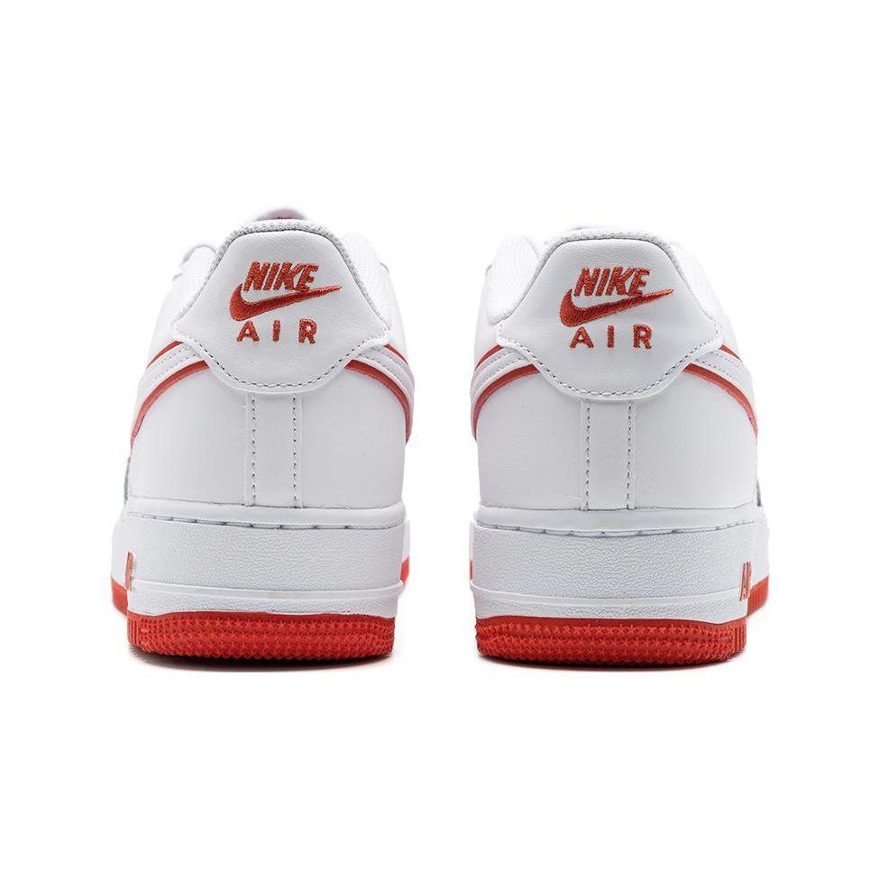 Nike Air Force 1 GS White Picante Red Kids Sneakers Aura Blue-Tint Aluminum DV7762-101