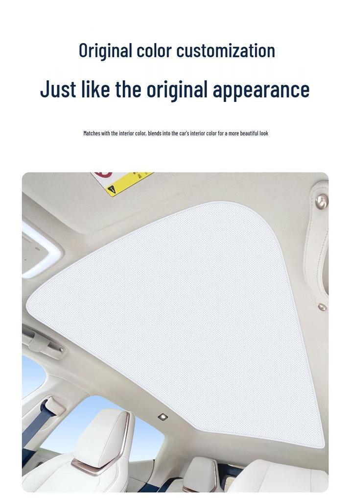 Zeekr Sunroof Sunshade: Electrostatic Adsorption for Model 001/007/009, 7X - Heat & UV Protection