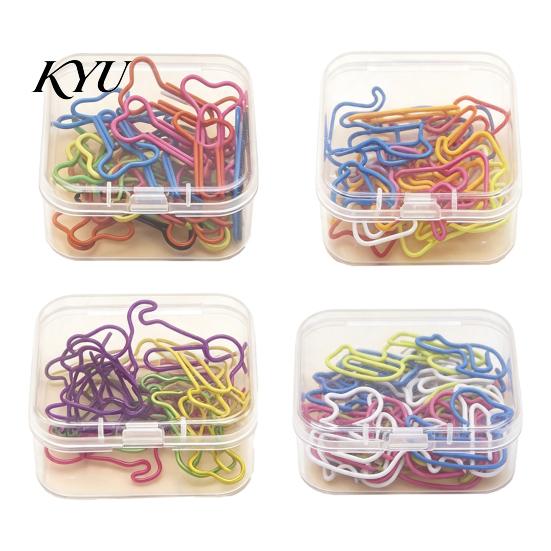 Creative Stationery for Desk 20PCS Cute Shaped Paper Clips, Bone/Duck/Dog/Cat Shape, Decorative Assorted Shapes Holders Metal Fasteners Office