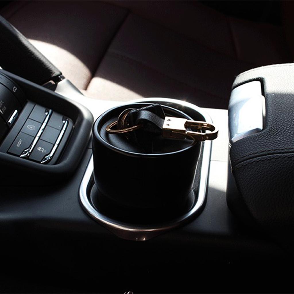 Upgraded Car Trash Can Mini Car Trash Bin Automotives- Trash Can Car Rubbish Box Change Storage Box Lightweight Can