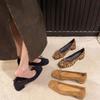 Mode Neue Damen Schuhe Flache Hohe Absatz Pumps Mode Leopardenmuster Täglich Damen Sexy Spitzschuhe Niedrige Absätze Schuhe Zapatos