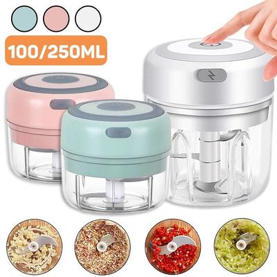 100/250/300 ml Elektrische Mini Knoblauch Fleischwolf Tragbare Fleischwolf USB Aufladbare Ingwer Chili Gemüse Stampfer Küche werkzeuge