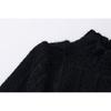 Children's Fleece-Lined High-Neck Base Shirt Winter New Style Girls' Korean Version Lace Long-Sleeve Thickened Top