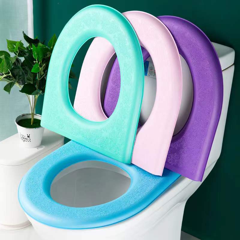 1 Pc Universal Toilet Seat Cushion Waterproof Foam Paste Toilet Seat