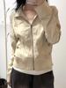 Women's Retro Autumn Lapel Jacket: Chic Thin Cardigan for Versatile Style