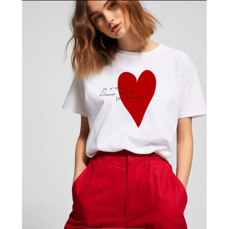 Western Style New Fashion Casual Loose Print round Neck Short sleeve T-shirt Top Printed T-shirt Top