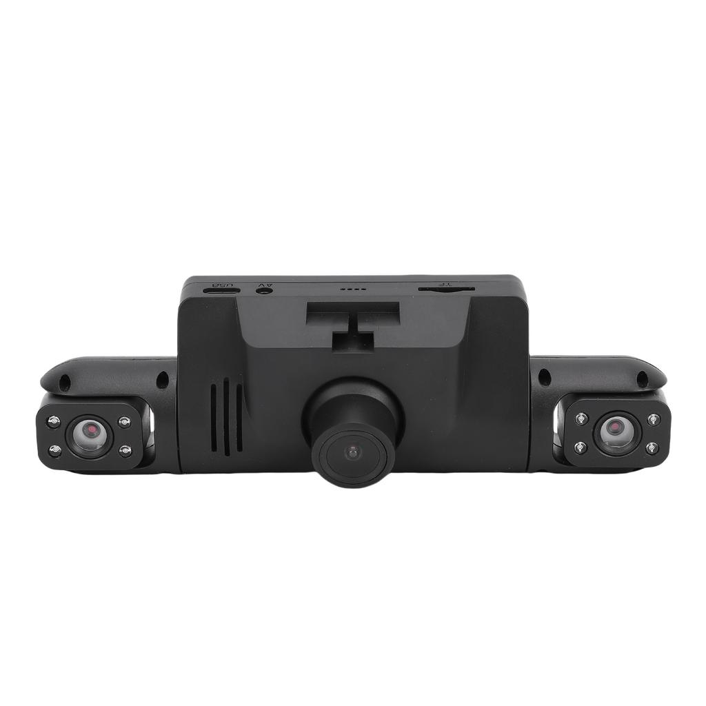 Dash Cam Front Rear Inside 4 Lens 1080P HD Wide Angle Dashboard Camera Recorder with 2.7 Inch Screen for Car