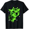 T-shirt Meme Chat Alien Y2k Rétro Rétro Chat Amusant Slogan Imprimé Coupe Ample Décontracté Thème Fête