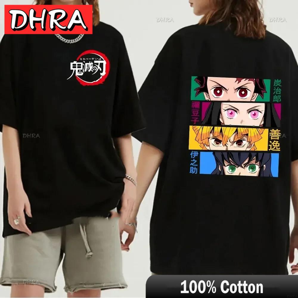 Japanese Anime Demon Slayer Graphic Zenitsu Shinobu TShirt Fashion Tanjiro Inosuke Zenitsu Womens T Shirt Men Tees Nezuko Tops