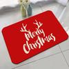 Festive Snowman Reindeer Christmas Doormat Non Slip Entryway Rug for Living Room Bedroom Indoor Outdoor Holiday Floor Mat Decor