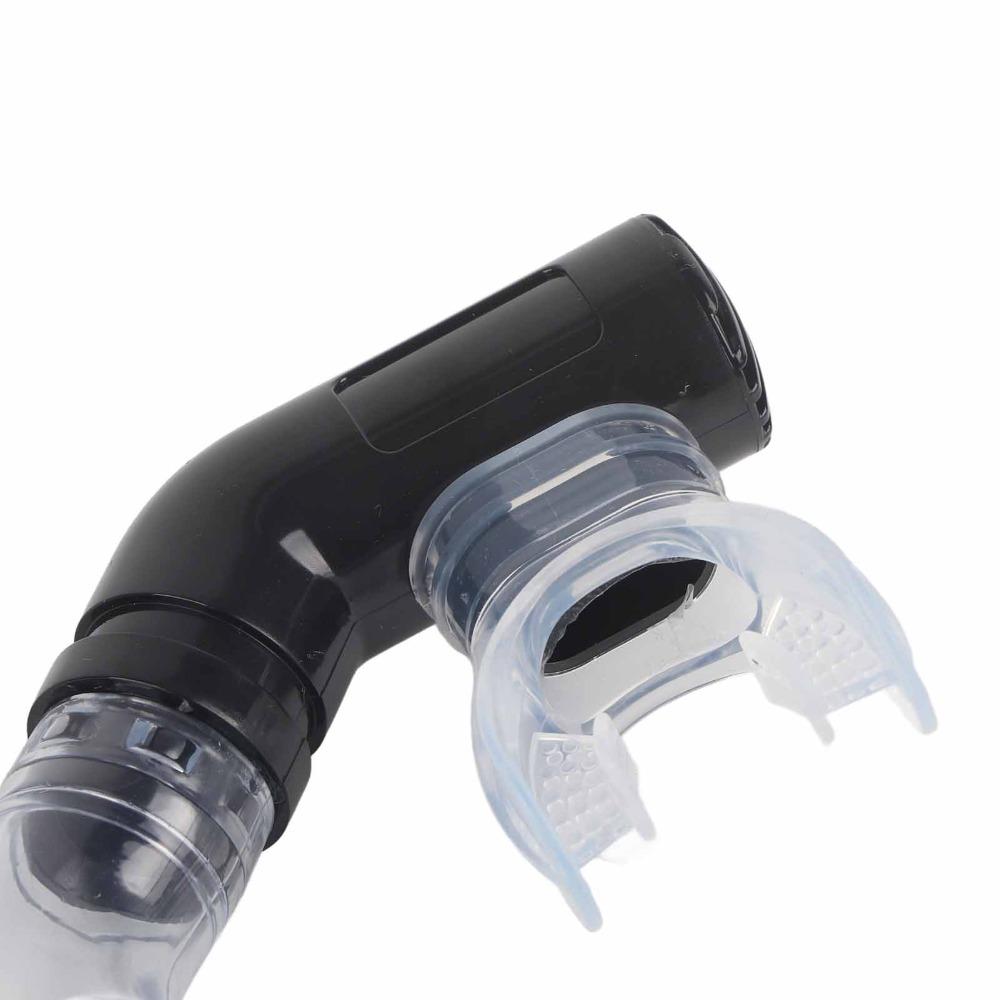 

Easy Breathe Full Dry Snorkel Silicone Mouthpiece Dry Air Breathing Tube Training in Pool жовтий