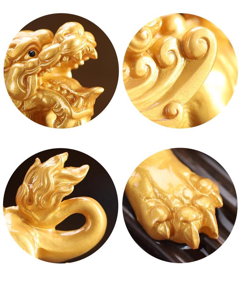 Zen Color-Changing Pixiu Tea Pet – Decorative Ornament for Tea Tray or Kung Fu Tea Set