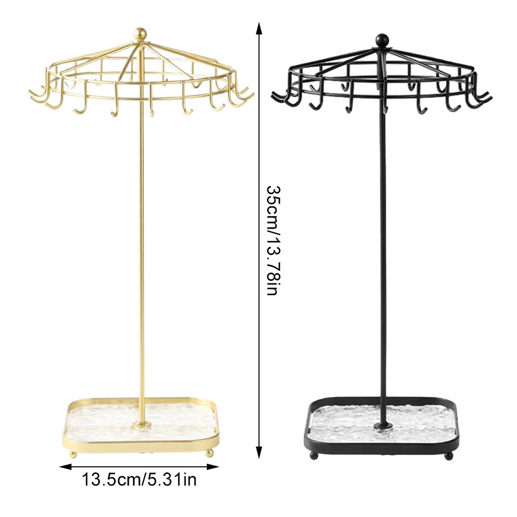 Trendy Iron Jewelry Organizer Stand For Necklace And Earrings Etc. For Easy