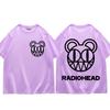 Rock Band Radiohead Print T Shirt Unisex Frauen Mode Vintage Lose T Shirts Sommer Casual Reine Baumwolle T-shirt Hip Hop streetwear