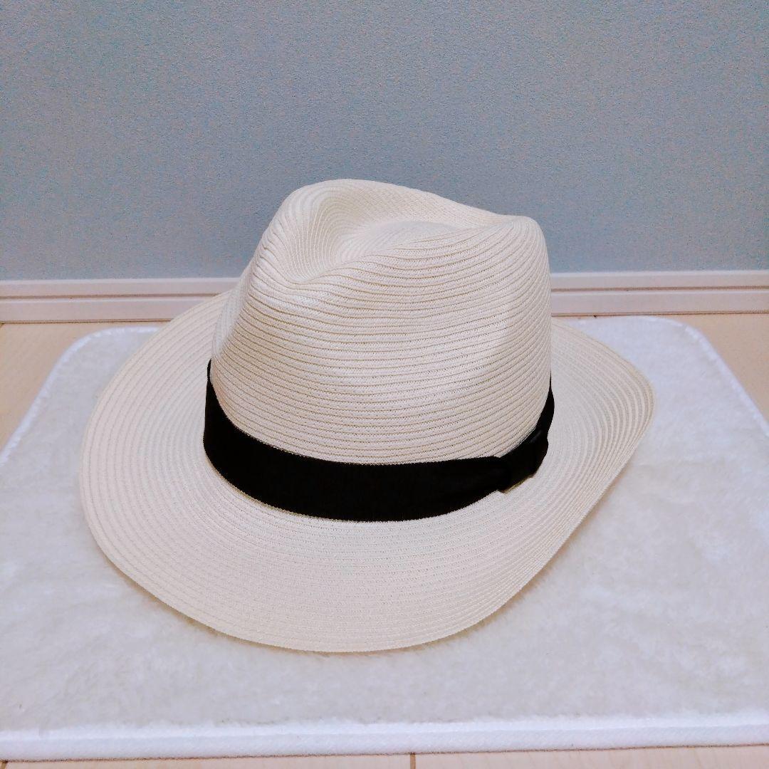 Used Unused CA4LA SOUTH WIDE6 Folded Straw Hat UV White