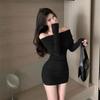Elegant and Sophisticated Hot Girl Dress for Women, Autumn/winter 2026 New Slim-fit Inner Layer, Off-shoulder Base Bodycon Skirt