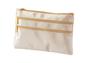 Slim Pouch for Cosmetics Thin, Flat, (champagne Gold)