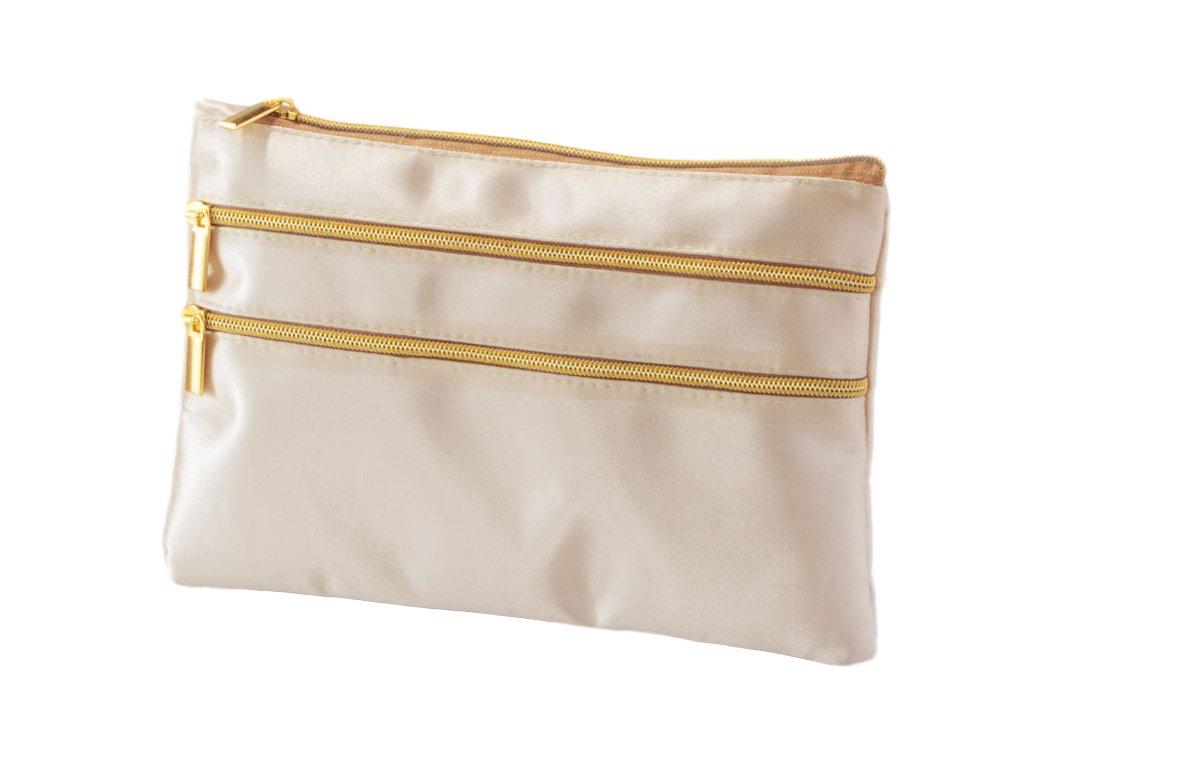 

slim pouch for cosmetics Thin, flat, (champagne gold)