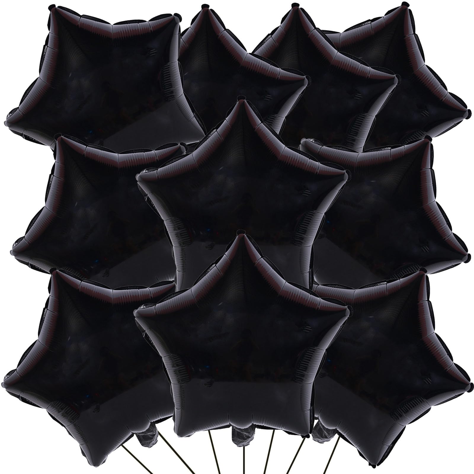 

10/20 шт. 18-дюймовые шары из алюминиевой пленки в форме пятиконечной звезды, детская игрушка, подарок, украшение для дня рождения, свадьбы, детского праздника 10pcs&18inch чёрный