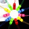 5/10/20PCS Pack Colorful Whistle Random Mix Colored Whistles with Rope Sport Game Cheering Prop Party Souvenir Carnival Gift ZYF