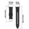 Flexible Silicone Watch Band Straps With Leather Accent For 40mm 44mm 46mm Models Comfortable Daily Wear Gym To Office