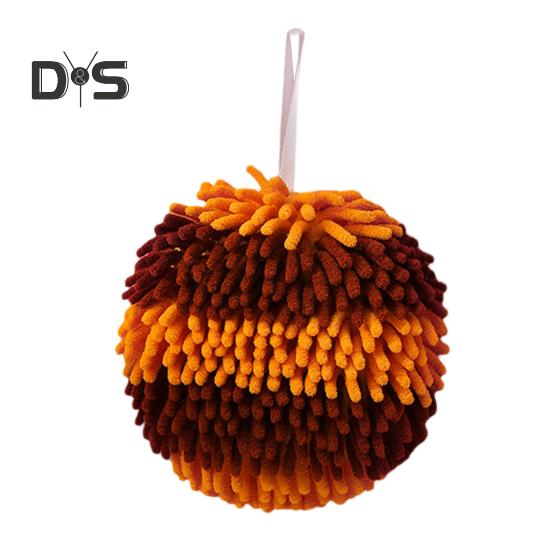 

Полотенце для рук с подвесным шнурком, хорошо впитывающее воду, быстросохнущее, из сверхтонкого волокна, с утолщенным цветным блоком, многоразовое чистящее средство для кухни и ванной комнаты коричневый