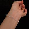 European & American Gypsophila Pearl 5mm Stainless Steel Bracelet - Luxurious Women's K-Plated Design