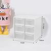 Multi-Layer Desktop Storage Box Large Capacity Dustproof Organizing Box Multifunctional Transparent Six Grid Drawer Storage Box
