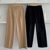 New Arrivals Open Run Women Low Rise Maxi Wide Fit Cotton Pleated Pants