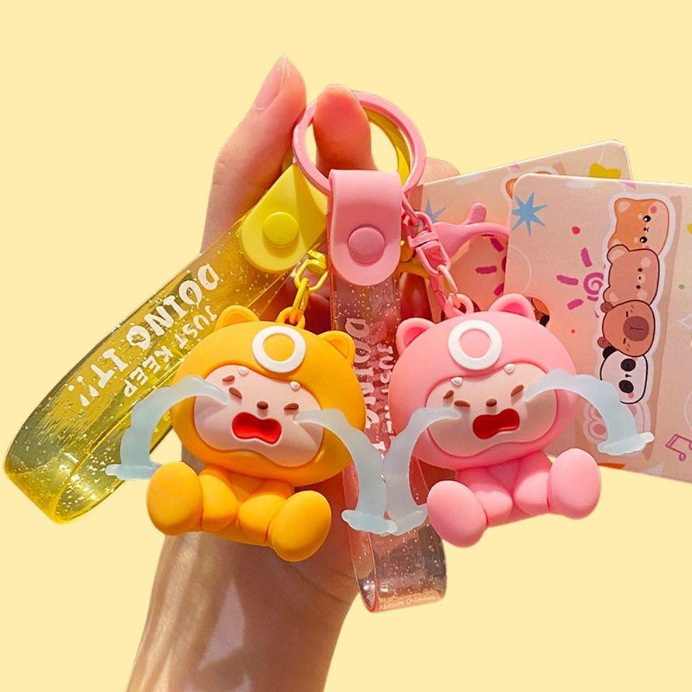 Crying Face Dolls Keychain Bag Pendant Car Keyring Kawaii Cartoon Pendant  Car Keychain