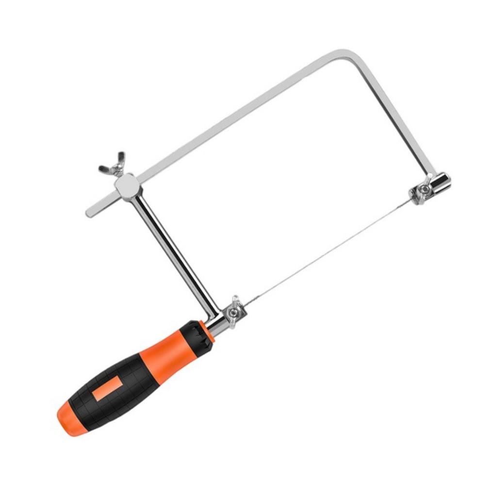 Mini Coping Saw Set Metal Wire Hand Tool Ergonomic Handheld Coping Saw Set Simple Operate for Wood Plastic Foam Cutting
