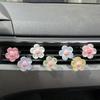 6pcs Cute Flower Aromatherapy Car Air Outlet Decoration Perfume Clip Air Freshener Colorful Flora Decor Auto Accessories
