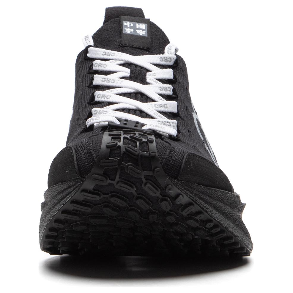 Li Ning Trend Serie Fly Electric CRC Stoßdämpfung Rutschfest Abriebfest Low-Top Freizeitlaufschuhe Unisex Sneaker Schwarz AZGU043-3