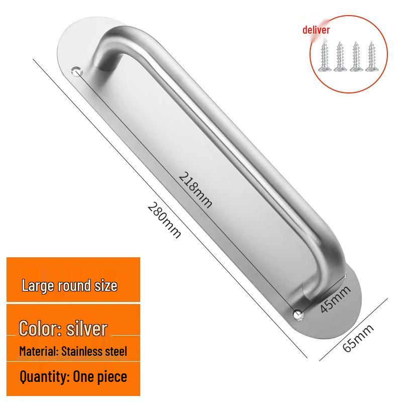 Thickened Stainless Steel Handle for Front, Cabinet, Sliding, and Wardrobe Doors