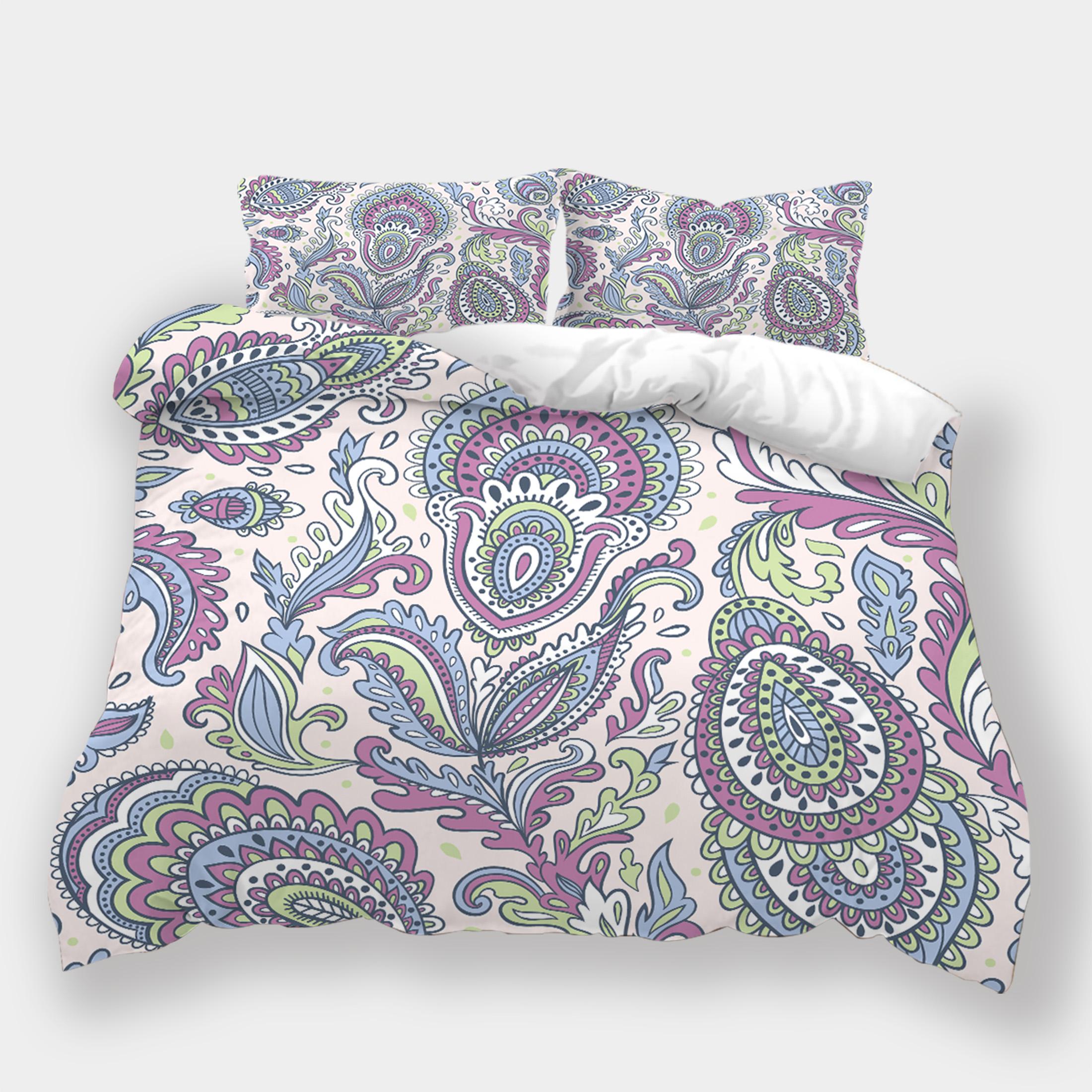 

3D цифровая печатная богемная серия, комплект домашнего постельного белья, постельное белье для спальни, пуховое одеяло, наволочка AU Super King 240x270, очень большой размер Baby 100x135cm