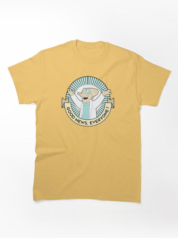Milo Murphy's Law Professor Farnsworth - Good News Everyone! Classic Unisex T-Shirt