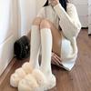 Women Knee Socks White Cotton Stockings Lolita Y2k Long Socks Slim Funny Socks For Girls