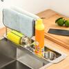 Multifunctional Over The Sink Storage Rack Stainless Steel Adjustable Shelf for Mess Release Kitchen Space