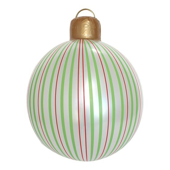 

16 Гигантские надувные елочные шары Большие ПВХ надувные шары Украшения для внутреннего и наружного двора, газона, крыльца зелёный