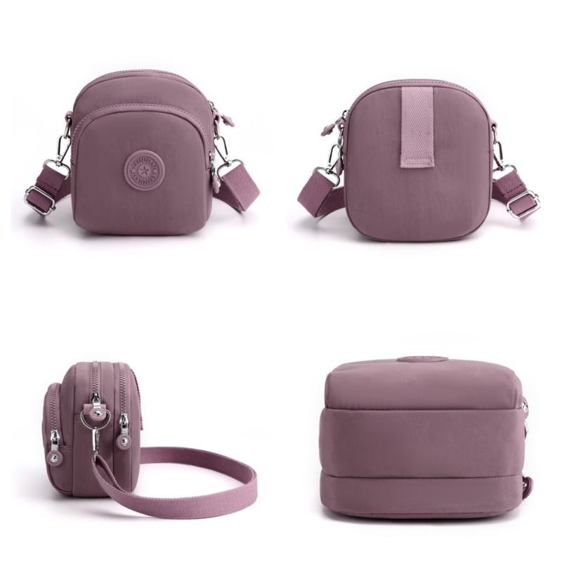 Womens Waterproof Nylon Crossbody Bag Convertible Tote Purse Lightweight Multi Pocket Shoulder Bag for Work Travel Everyday Esse