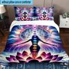 Chakra Balance Meditation 3pcs Bedding,Including 1pc Duvet Cover And 2pcs Pillowcases Perfect for Christmas,Ideal for Bedroom, Dormitory